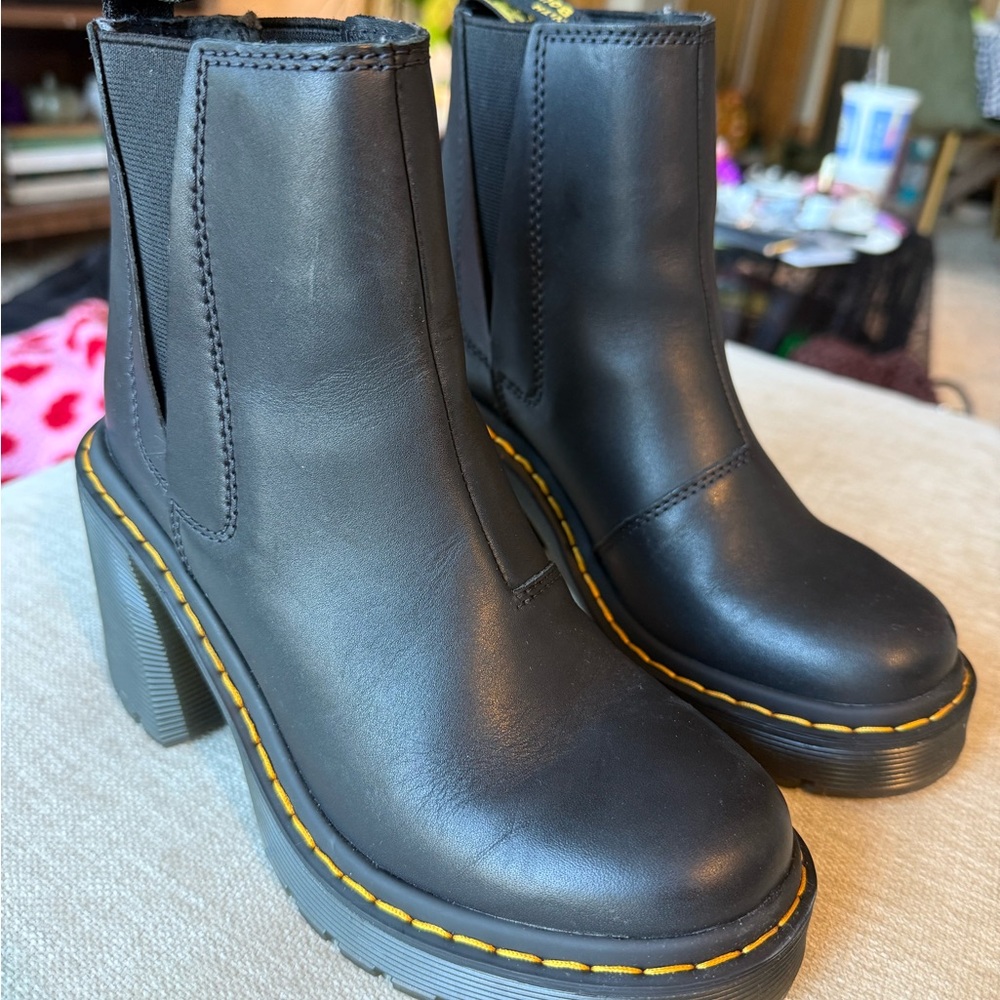 Dr. Martens Black Heeled Chelsea Boots
